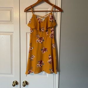 Short Floral Sleeveless Dress